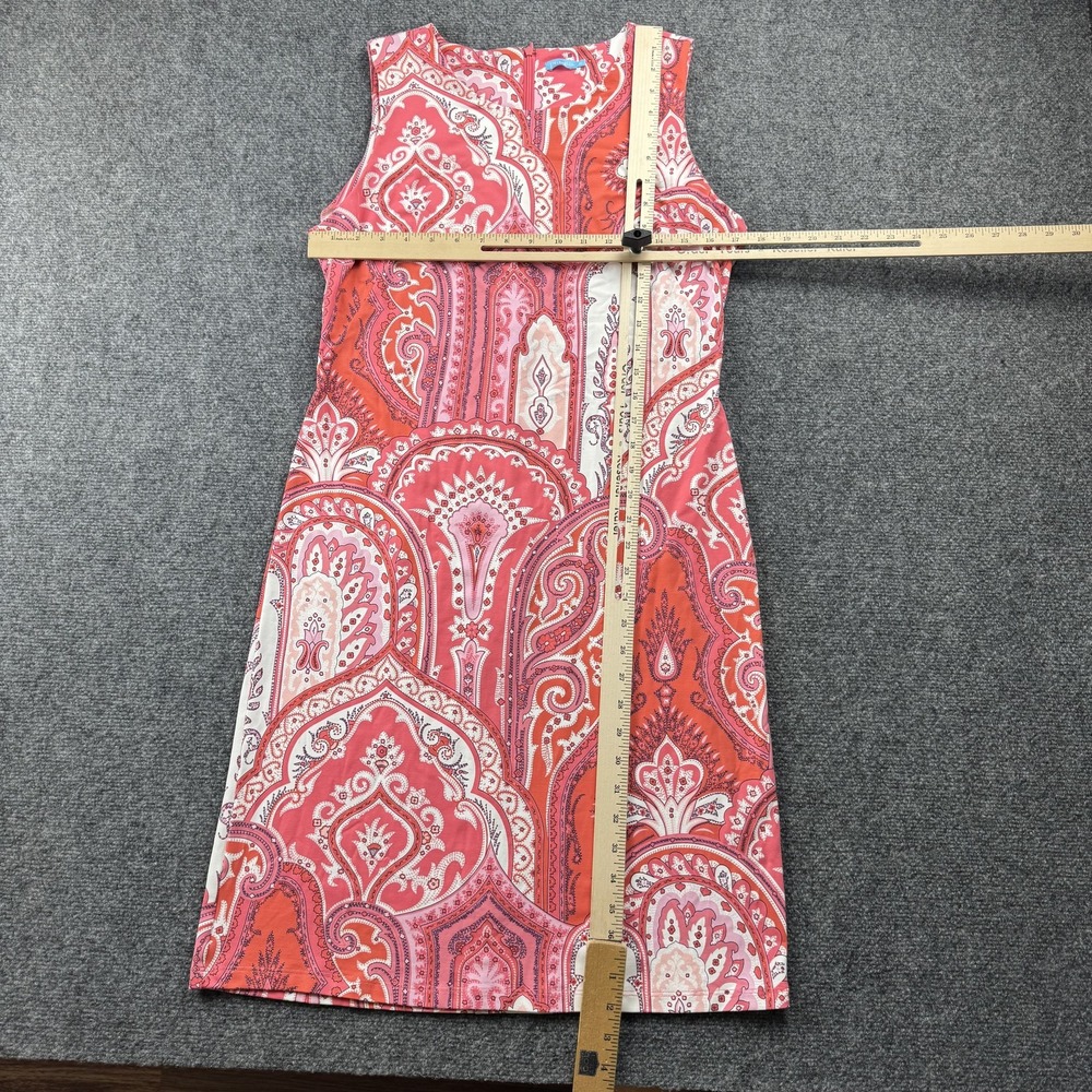J McLaughlin Dress Womens Medium Paisley Sleeveless Sheath Stretch Summer Casual - Picture 4 of 9